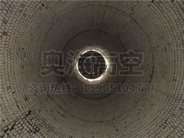 180米煙囪防腐竣工